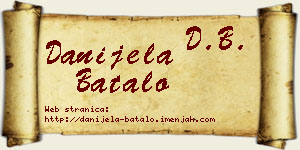 Danijela Batalo vizit kartica